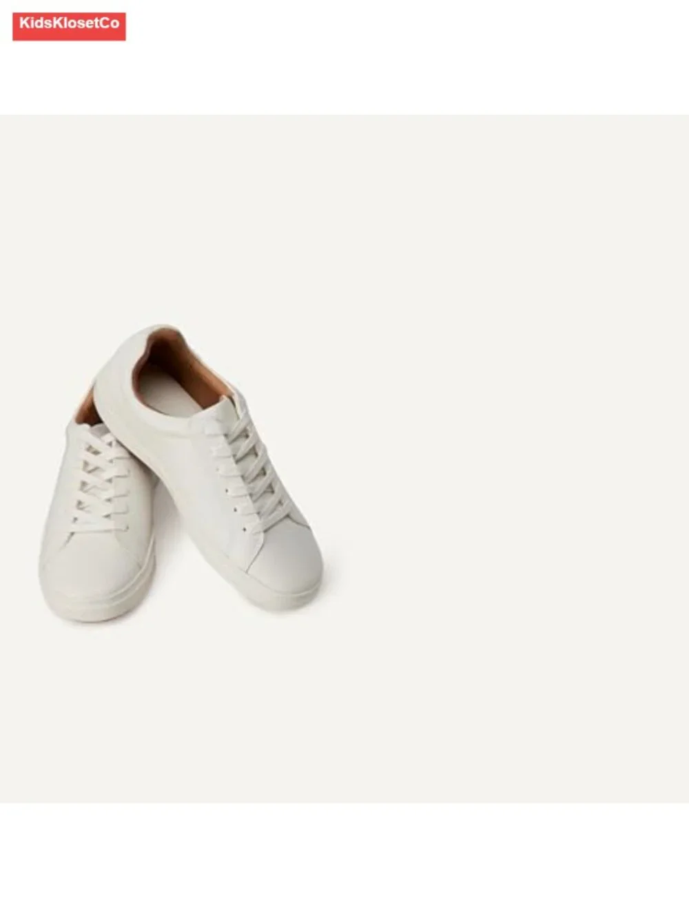 Unisex Kids Low Top Classic Sneakers Faux Leather Lace-Up
